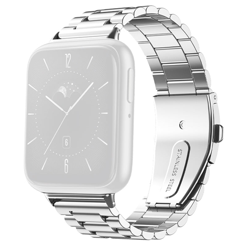 For Oppo Watch 3 Three Beads Smart Watch Band Replacement Metal Wrist Strap with Folding Clasp For Oppo Watch 3 Three Beads Smart Watch Band Replacement Metal Wrist Strap with Folding Clasp